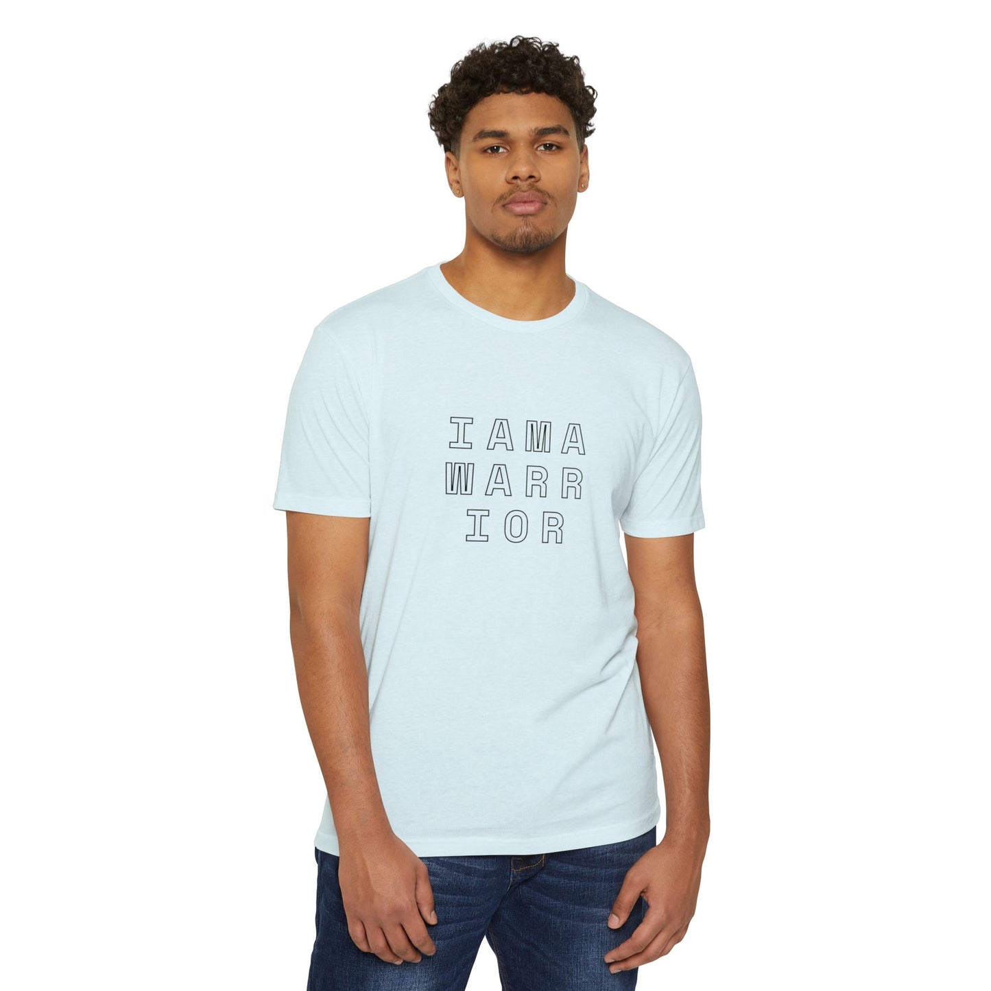 I AM A WARRIOR - Samaritan Warrior T-shirt - Angel in Back - Demo3