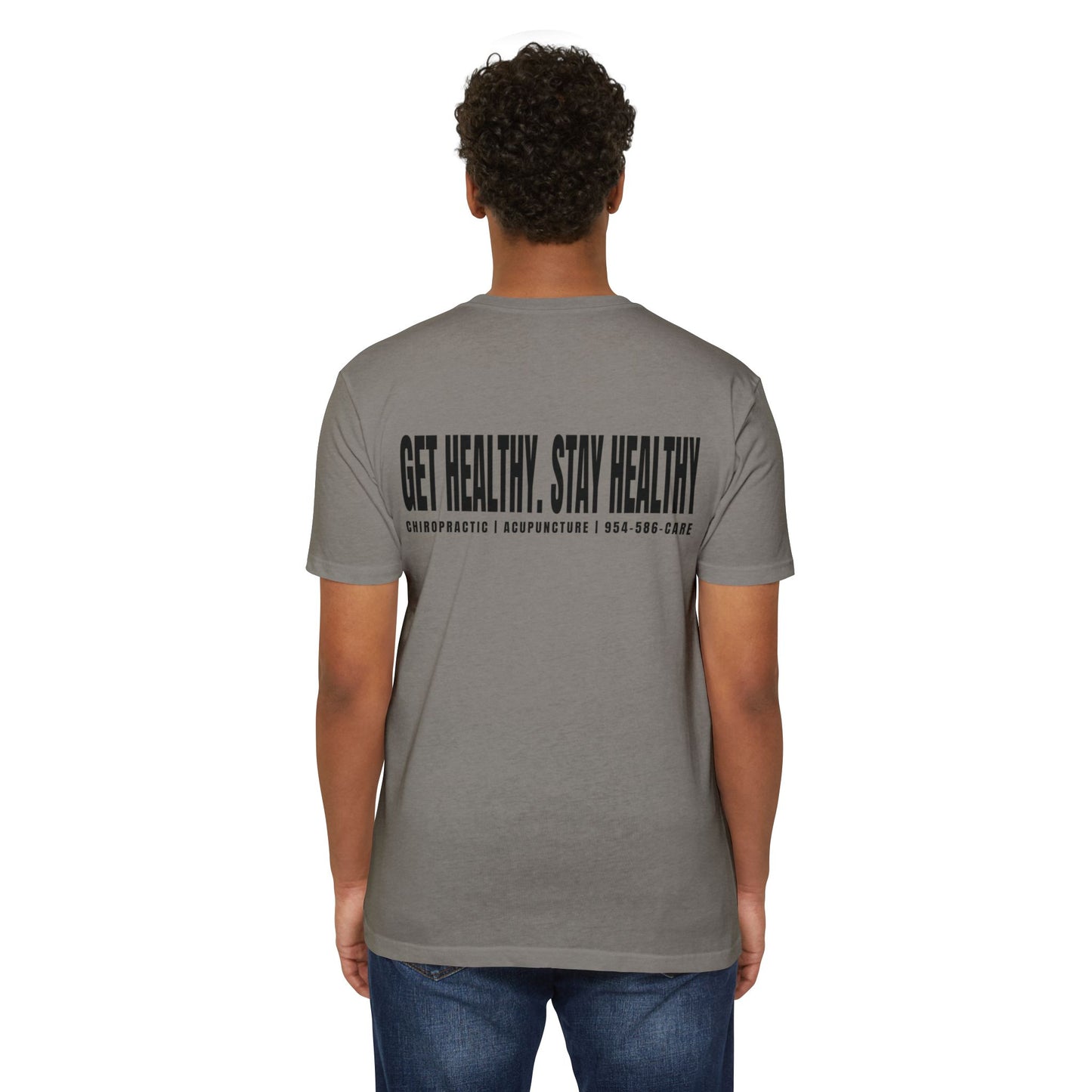 Unisex Care Wellness T-Shirt - Get Healthy, Stay Healthy Design