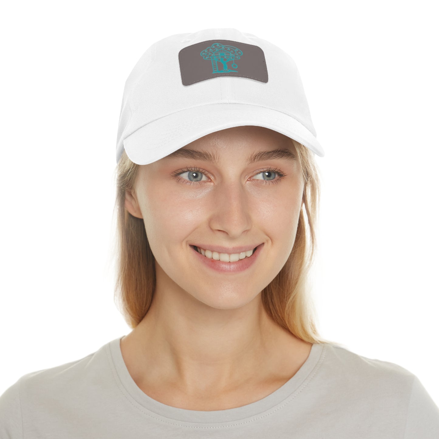 KONEKT CLUB - Dad Hat with Leather Patch (Rectangle)