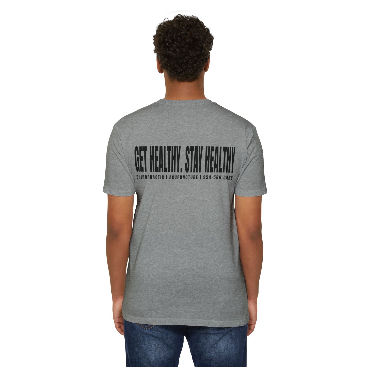 Unisex Care Wellness T-Shirt - Get Healthy, Stay Healthy Design