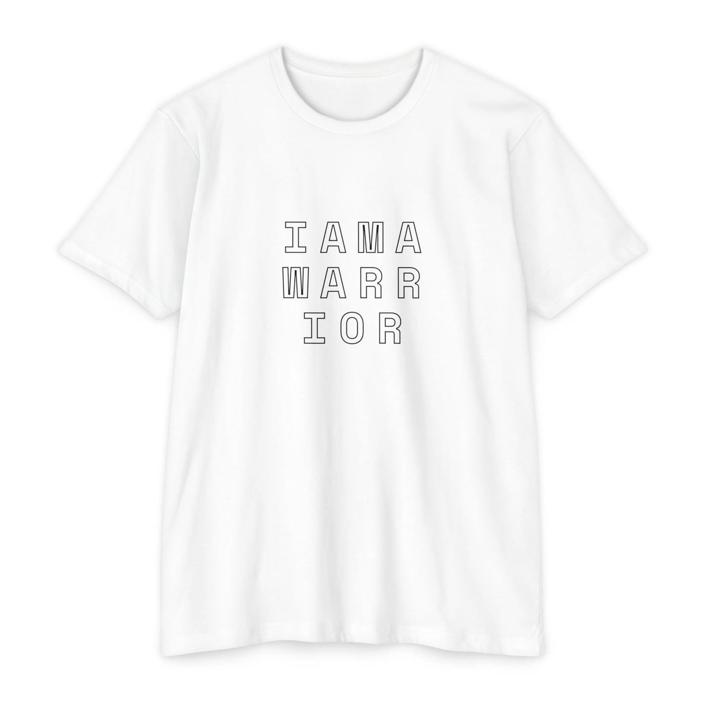 I AM A WARRIOR - Samaritan Warrior T-shirt - Angel in Back - Demo3