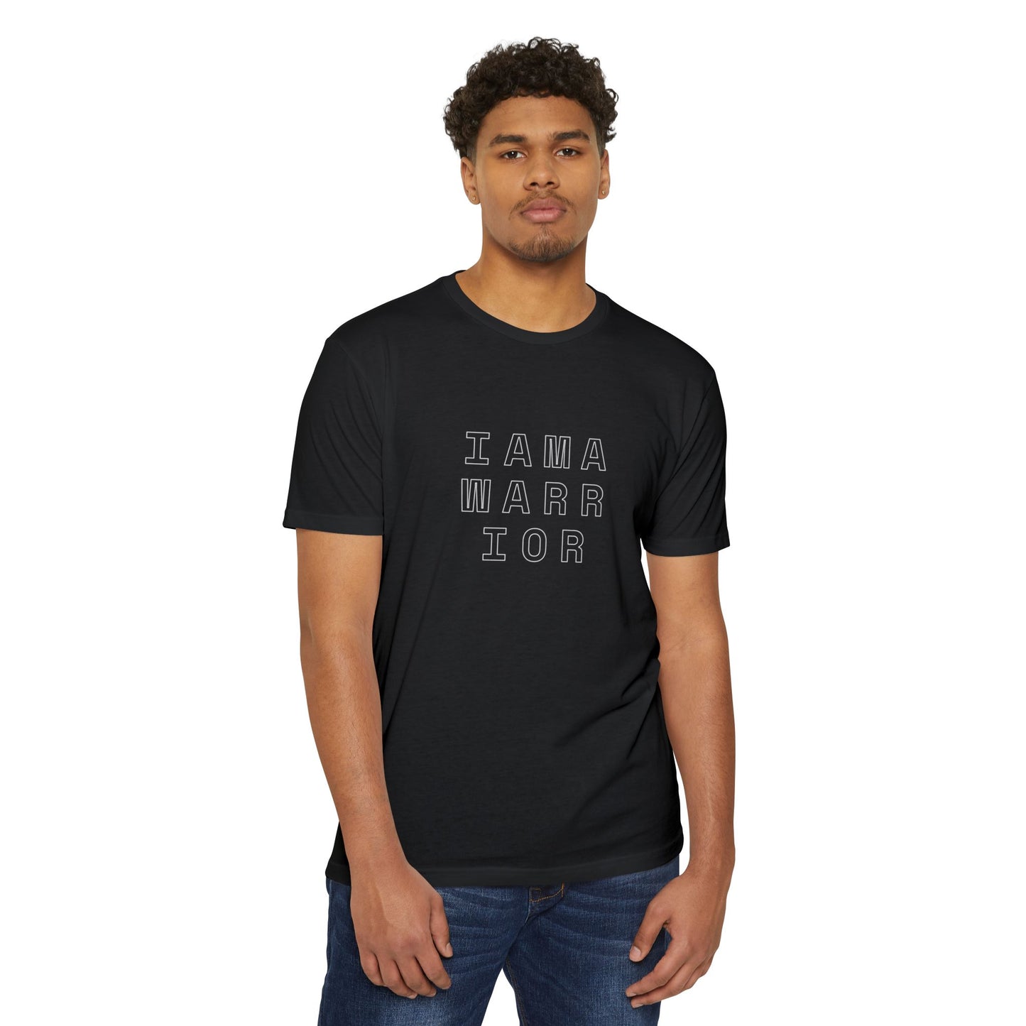 I AM A WARRIOR - Samaritan Warrior T-shirt - Angel in Back - Demo3