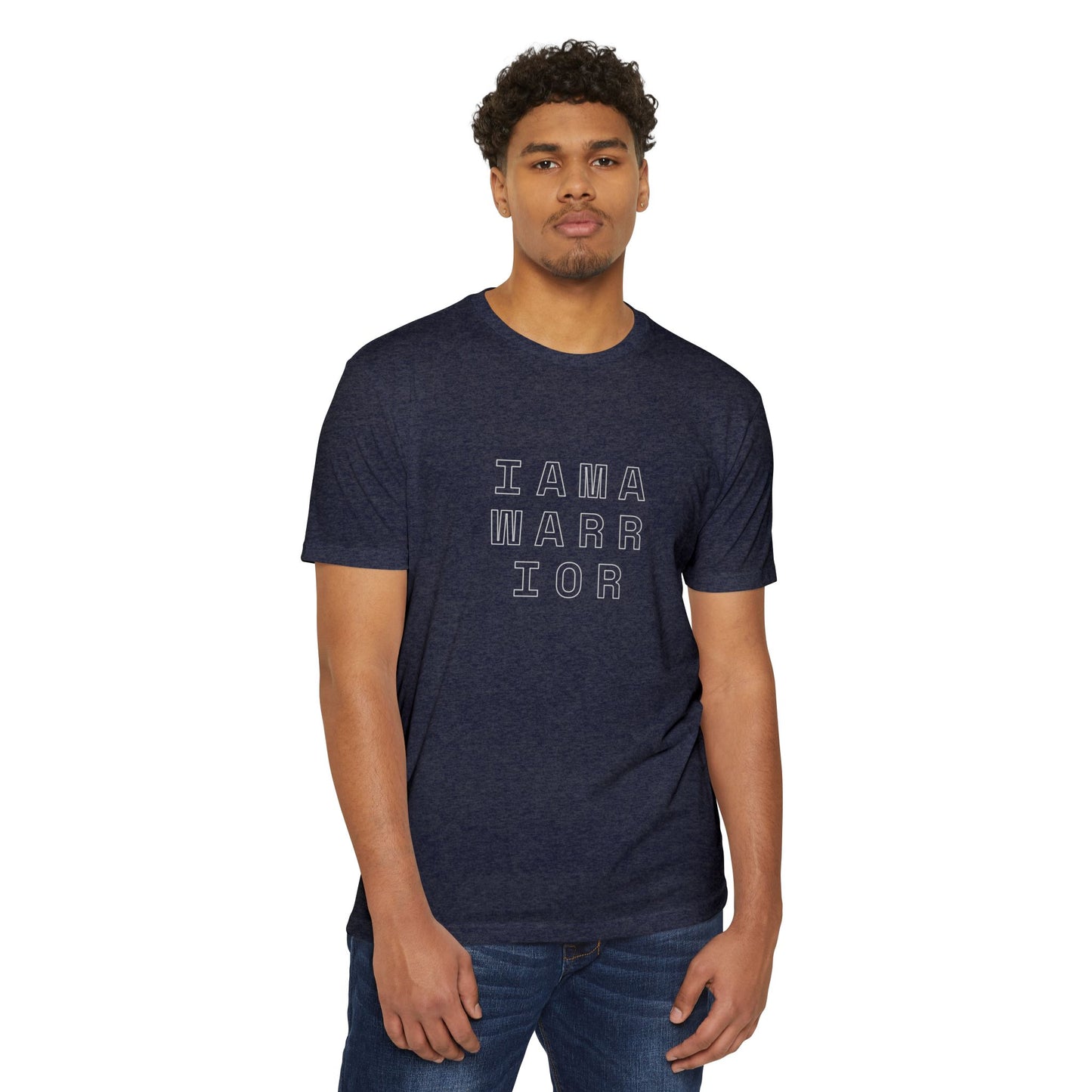 I AM A WARRIOR - Samaritan Warrior T-shirt - Angel in Back - Demo3