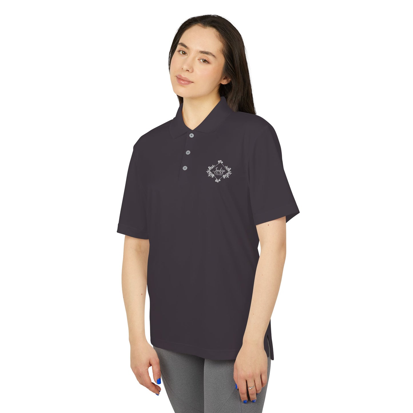 Polo Shirt Isadora Luxe Events - Black Shirt, Pink Logo