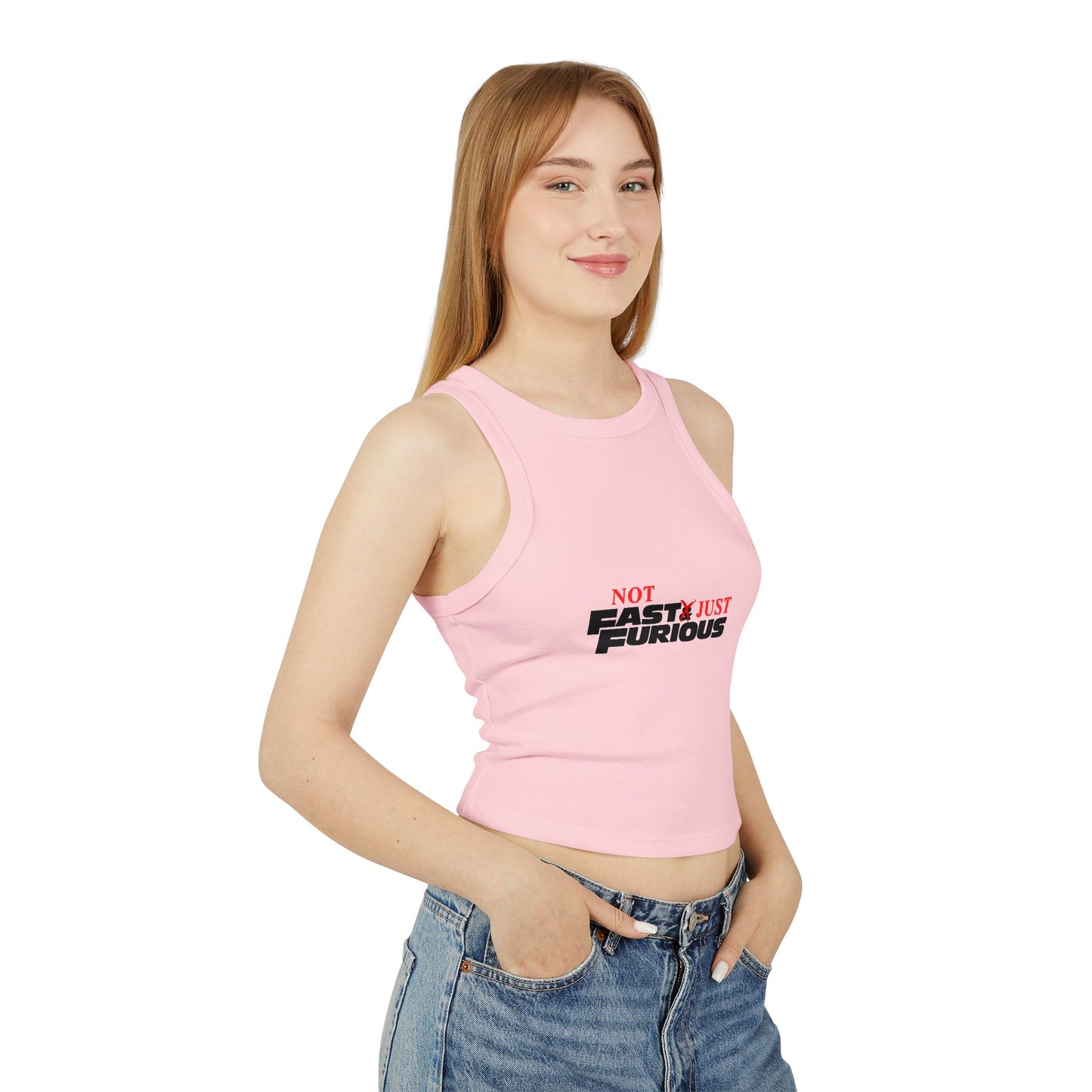 'Not Fast Just Furious' - Women Crop Top T-Shirt