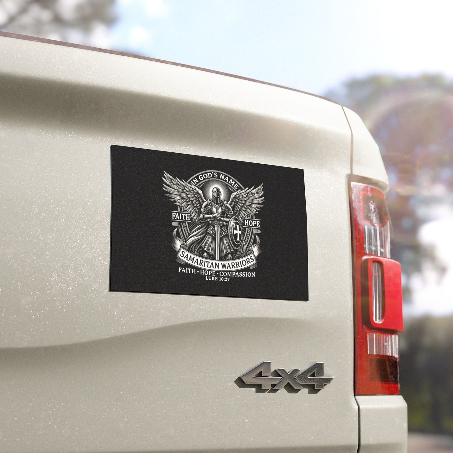 Faith & Hope Car Magnet - Samaritan Warriors Design