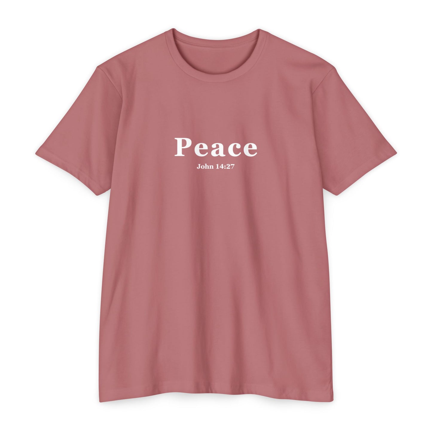 Forged by Faith - Peace Unisex Christmas T-Shirt Romans John 14:27