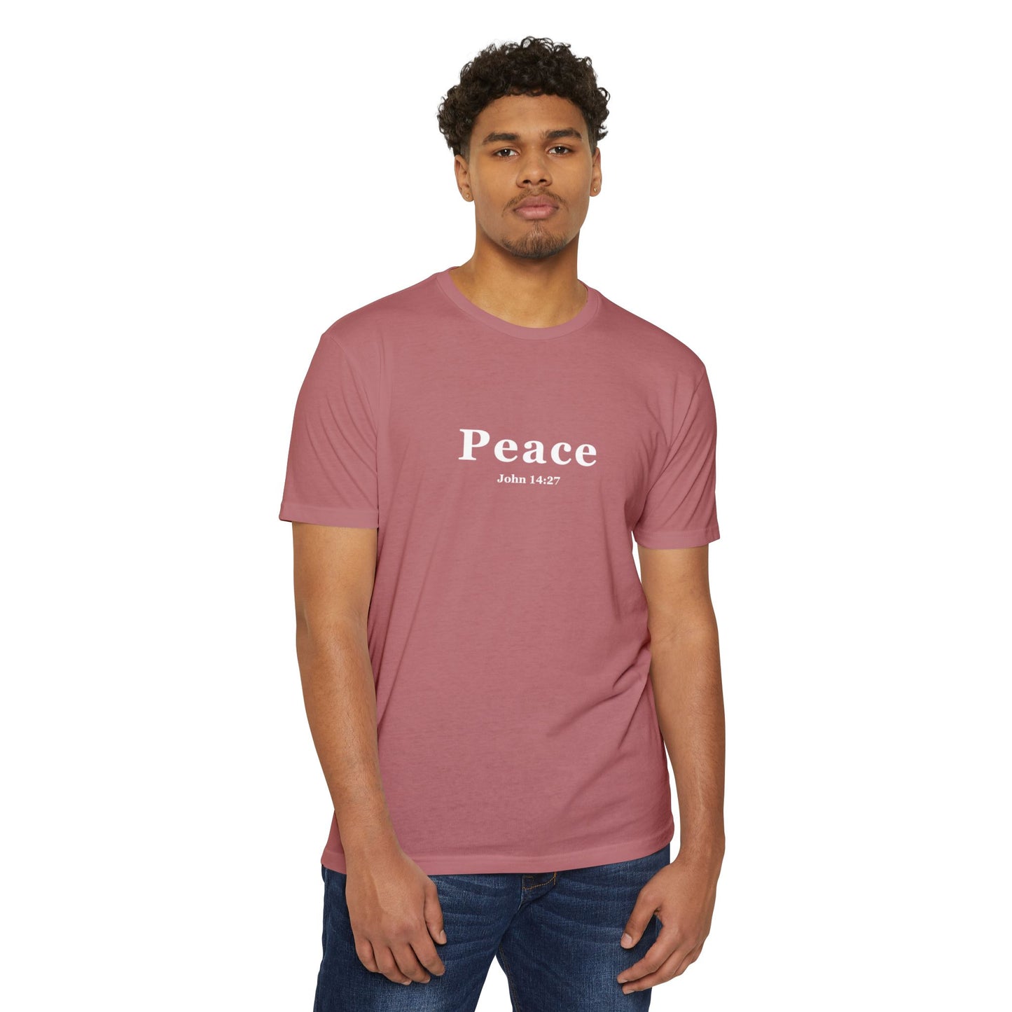 Forged by Faith - Peace Unisex Christmas T-Shirt Romans John 14:27