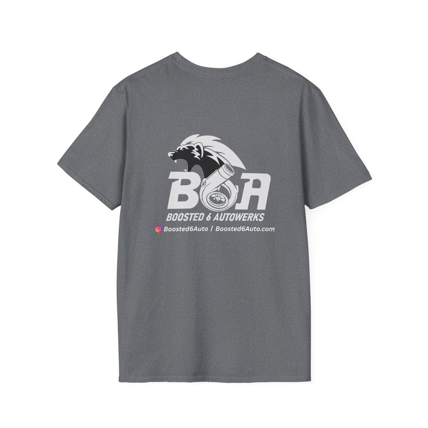 Boosted6Auto Unisex T-Shirt - Trendy Car Enthusiast Apparel