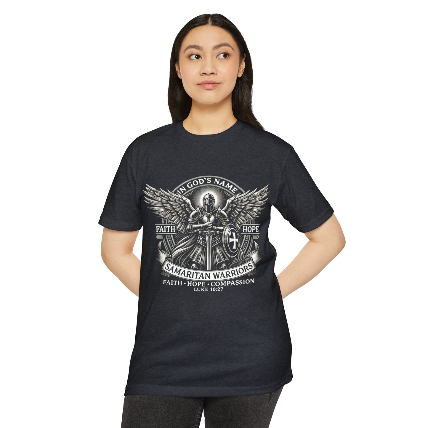 Samaritan Warrior T-shirt - Angel Center Front
