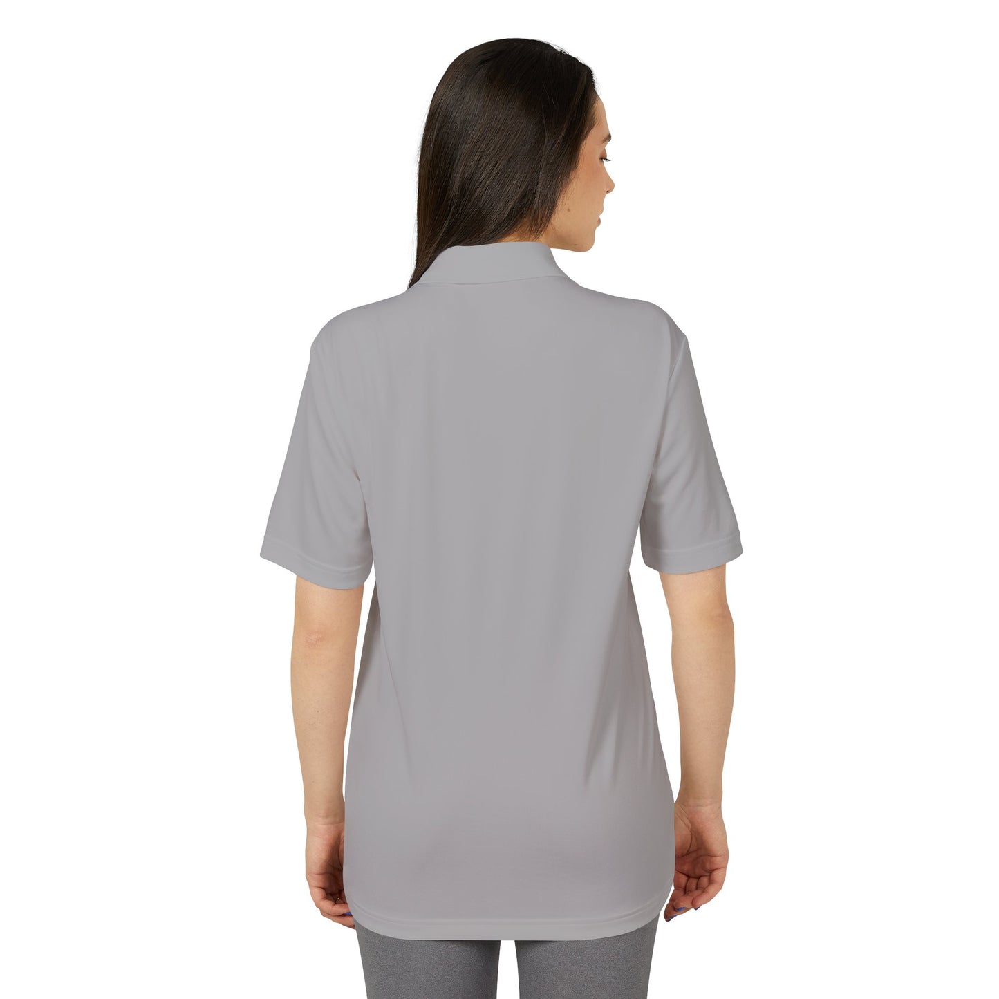 Polo Shirt Isadora Luxe Events Design - White Shirt, Black Logo