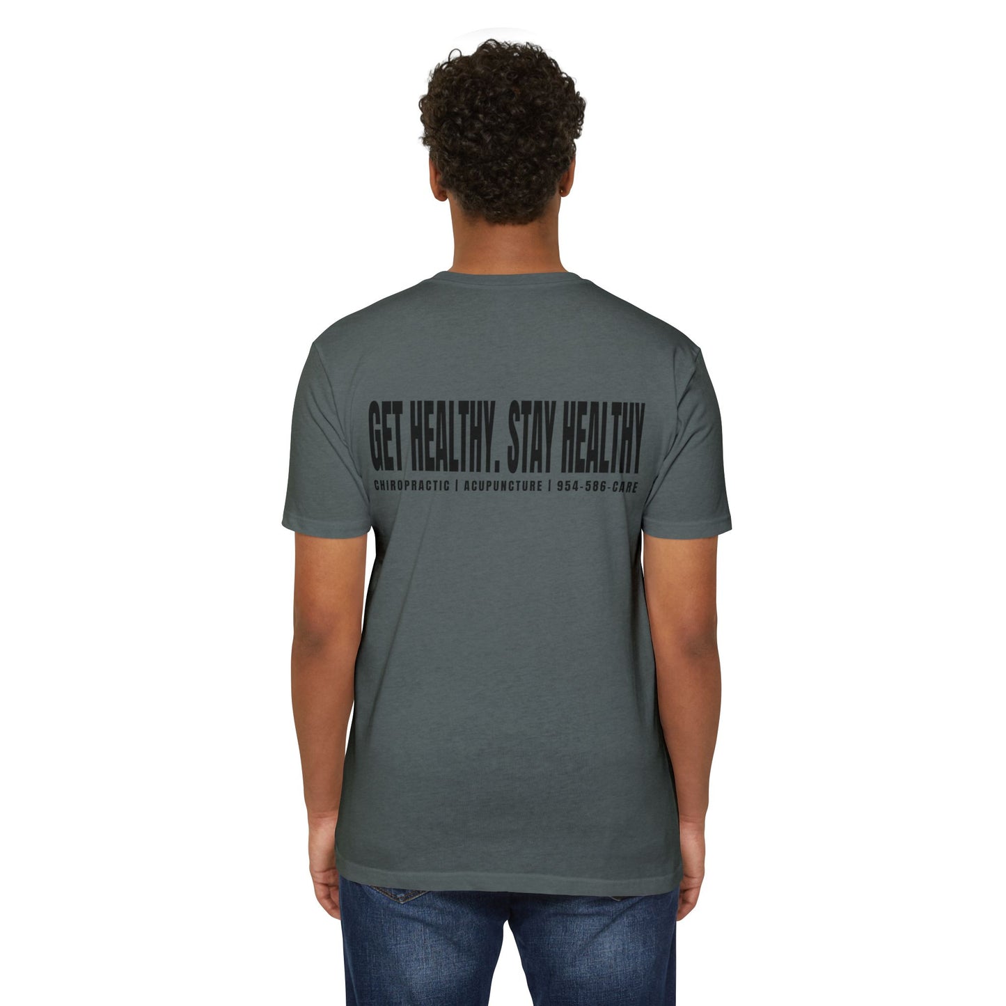 Unisex Care Wellness T-Shirt - Get Healthy, Stay Healthy Design
