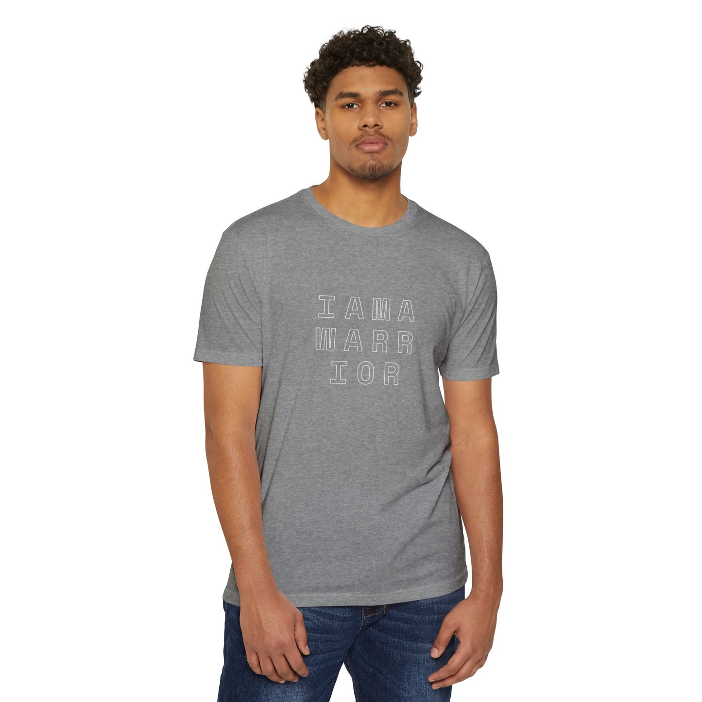 I AM A WARRIOR - Samaritan Warrior T-shirt - Angel in Back - Demo3