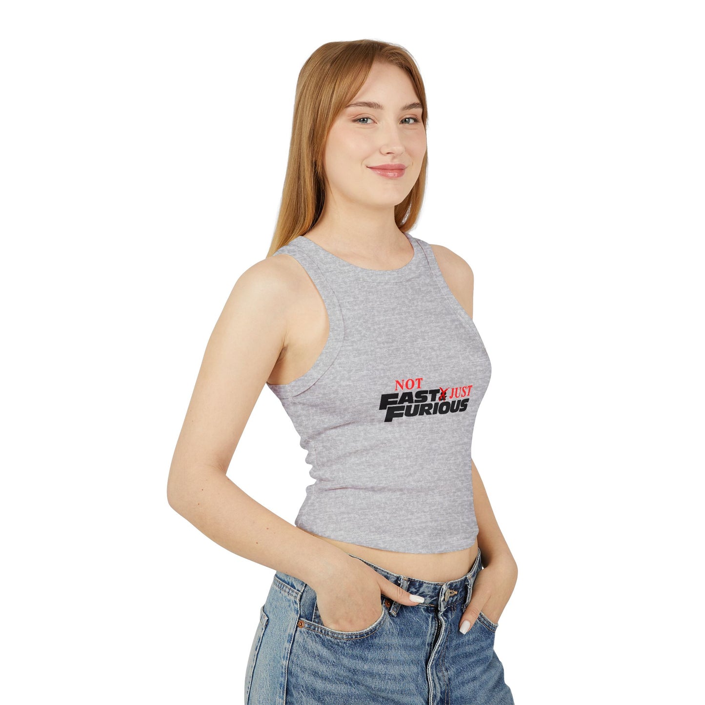 'Not Fast Just Furious' - Women Crop Top T-Shirt