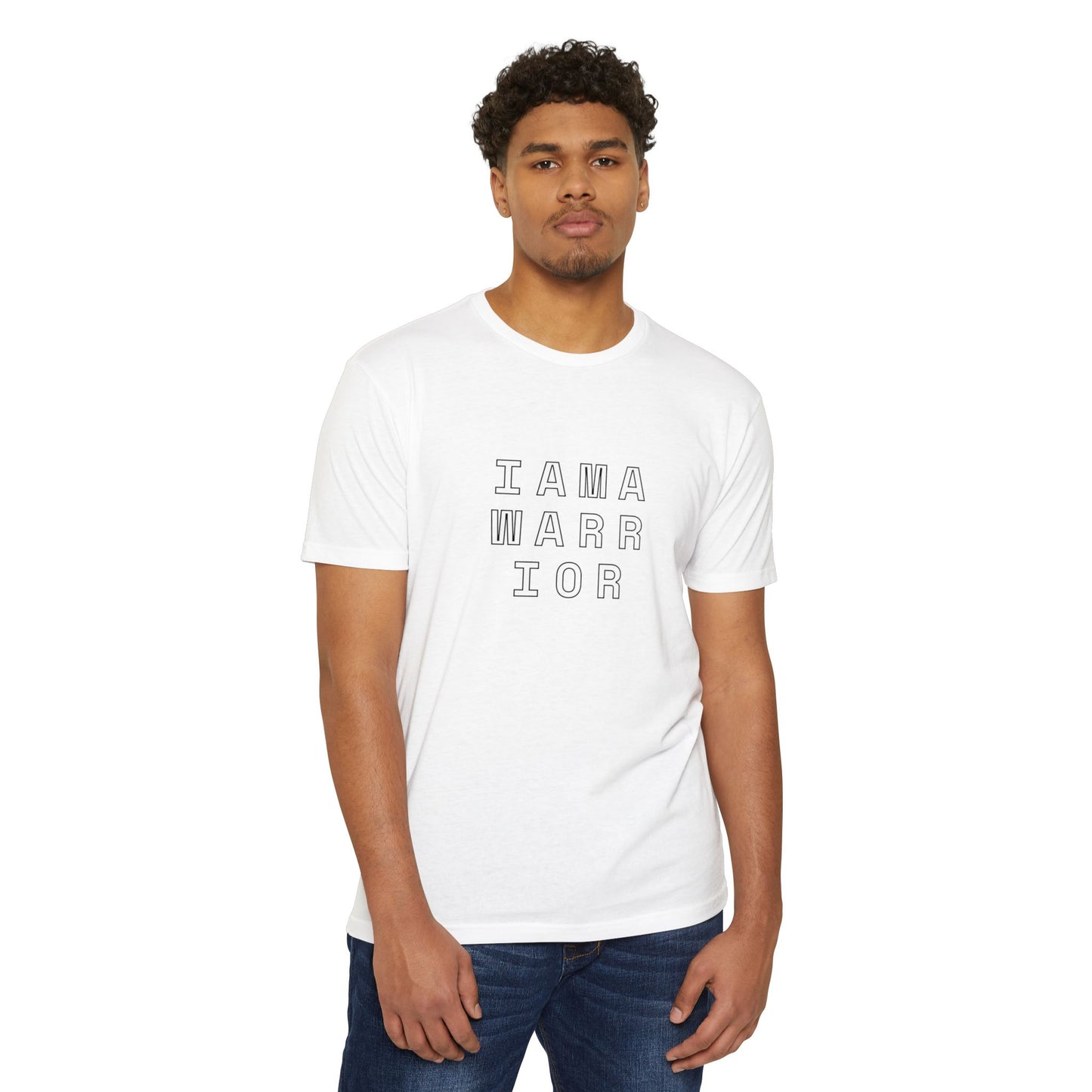 I AM A WARRIOR - Samaritan Warrior T-shirt - Angel in Back - Demo3