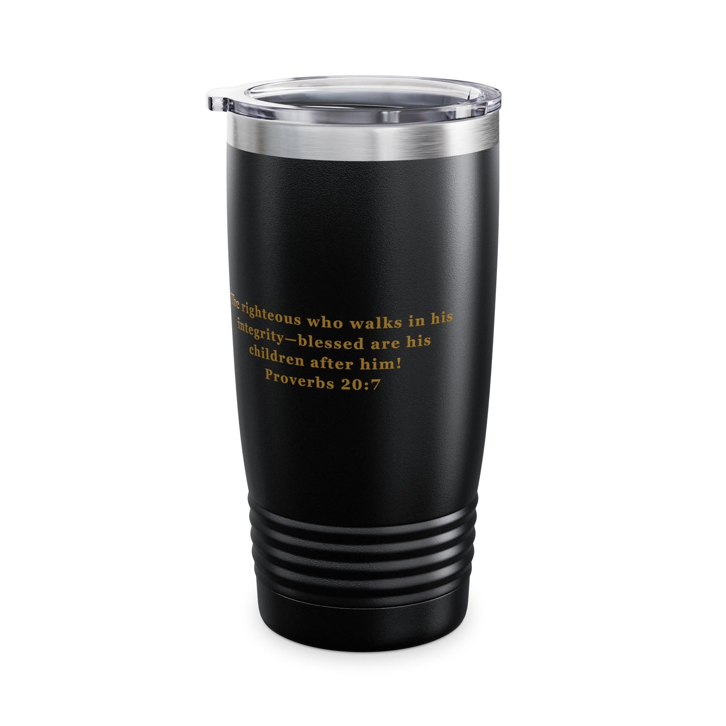 Dad Fueled by Faith "Proverbs 20:7" Tumbler