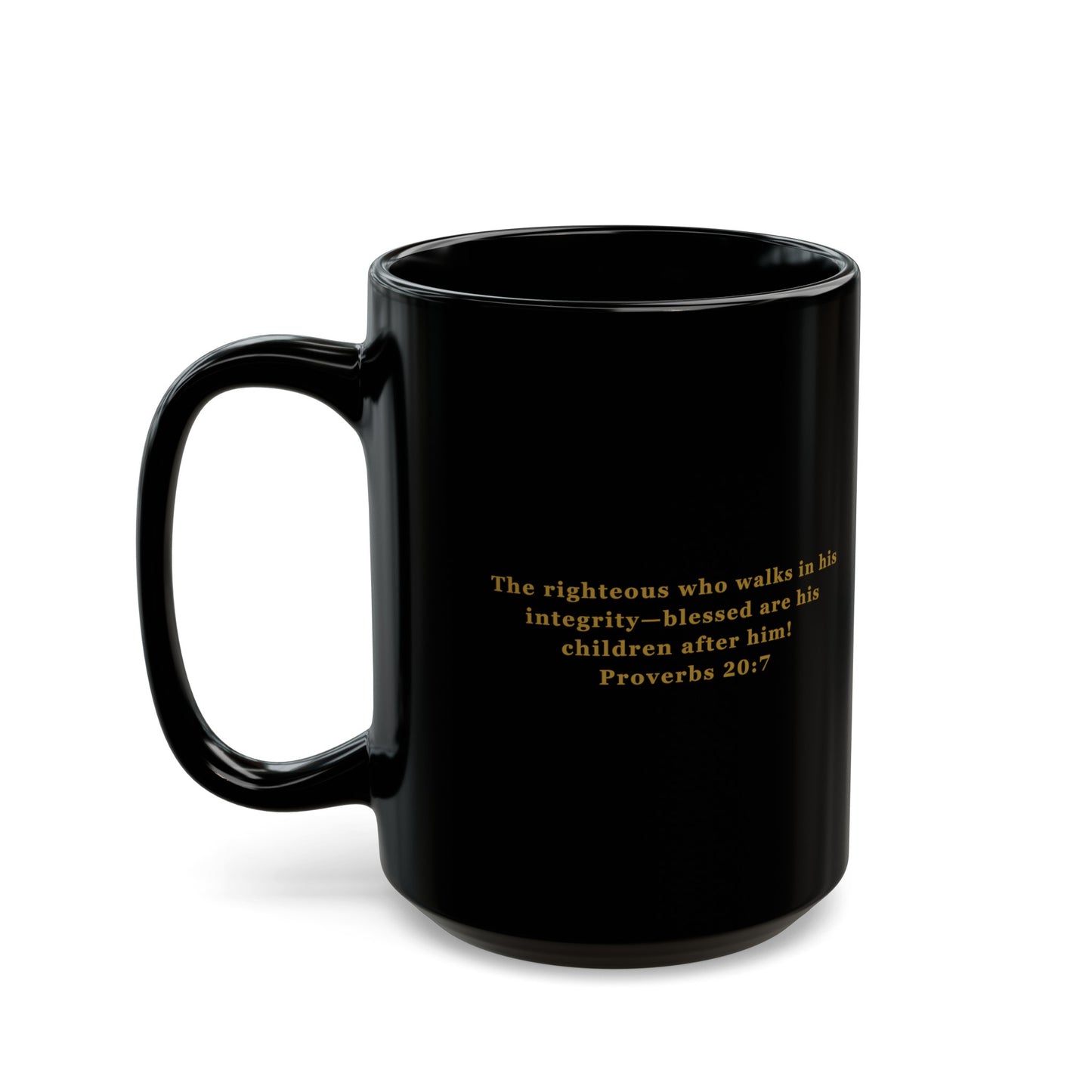 Dad Fueled By Faith - Black Mug (11oz, 15oz)