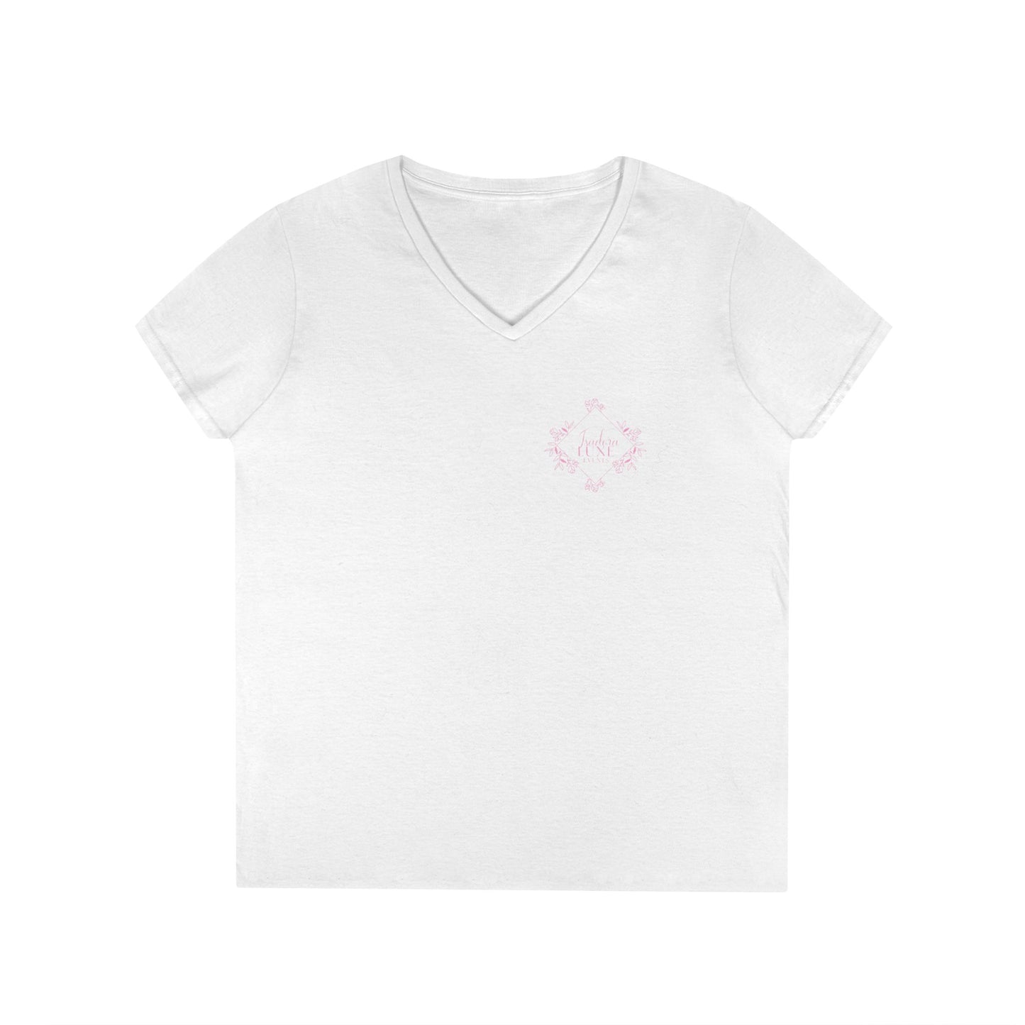 Elegant Floral V-Neck T-Shirt for Women - Perfect for Spring Celebrations