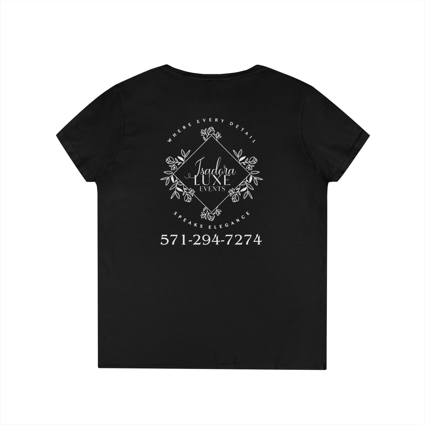 Elegant Floral V-Neck T-Shirt for Women - Perfect for Spring Celebrations