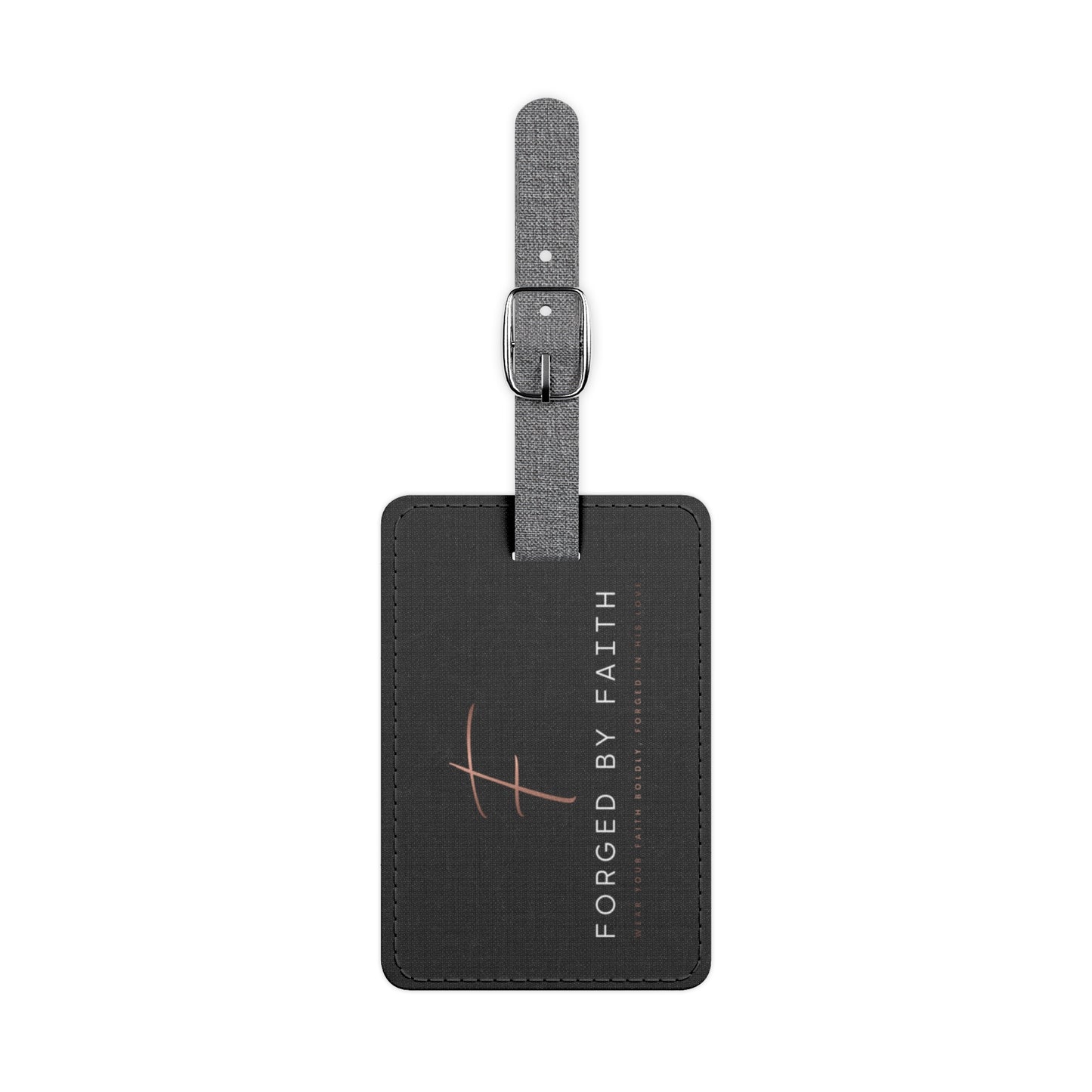 Travel with Purpose - Forged by Faith Luggage Tag