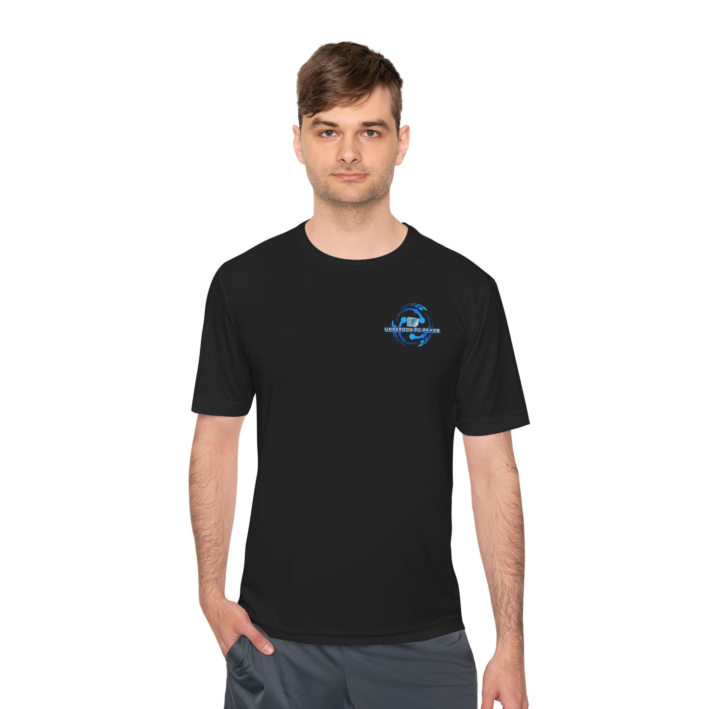 Under Dog PC Rehab | Sports Shirt, Workout Top, Summer Gear, Outdoor Tee, Gift for Fitness Lovers