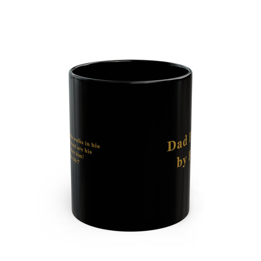 Dad Fueled By Faith - Black Mug (11oz, 15oz)