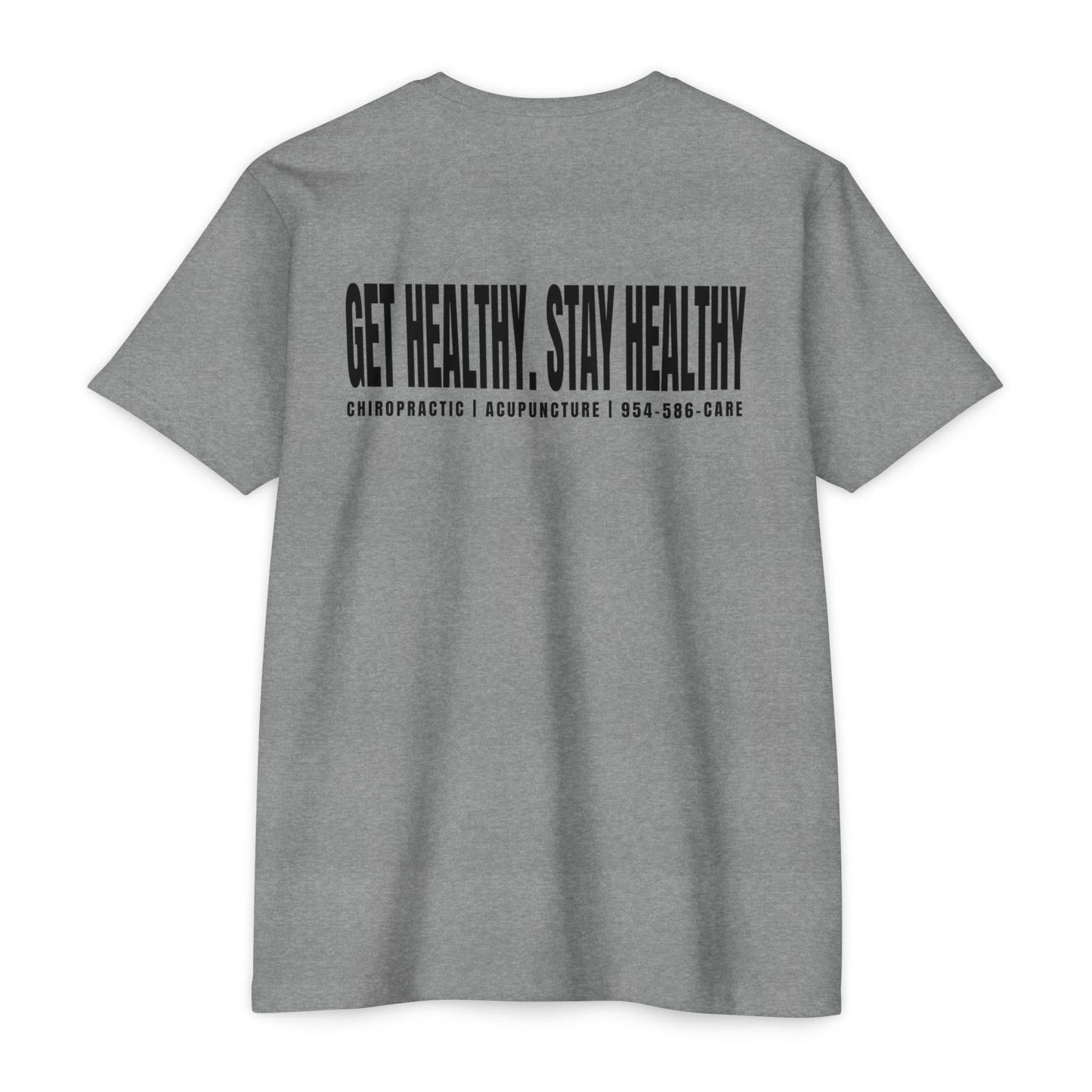 Unisex Care Wellness T-Shirt - Get Healthy, Stay Healthy Design