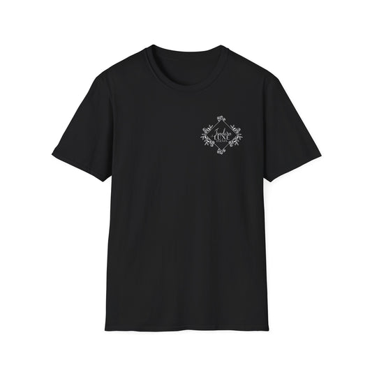 Isadora Luxe Events Unisex T-Shirt - Black Shirt, WhiteLogo