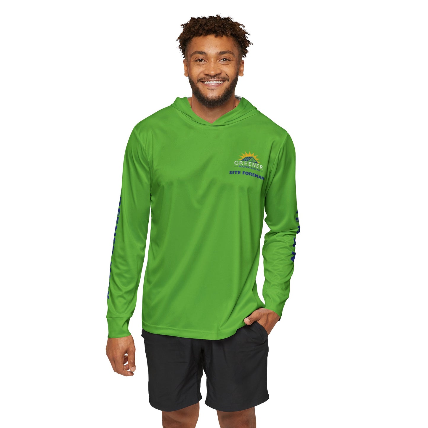 Greener Roofing - Site Foreman - Men's - Sports Warmup Hoodie