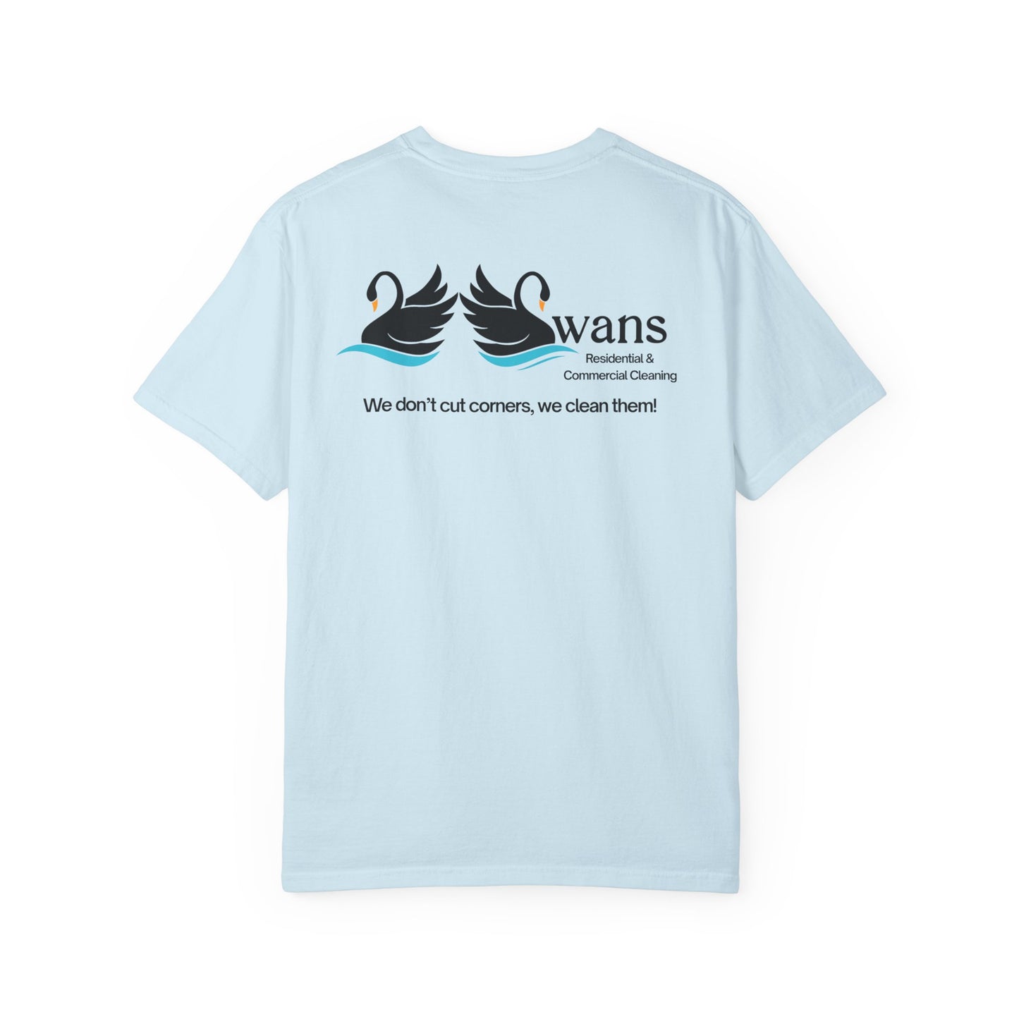 SWANS Commercial and Residential Cleaning Services T-Shirt | Cleaning Company Logo