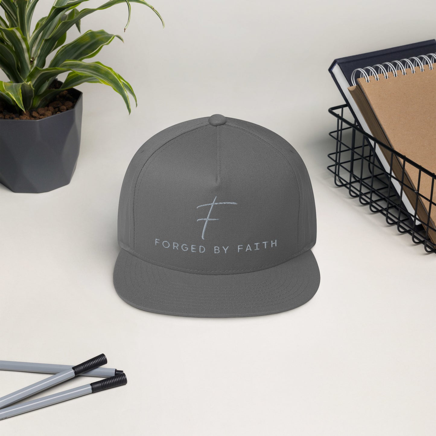 Forged By Faith - Flat Bill Cap