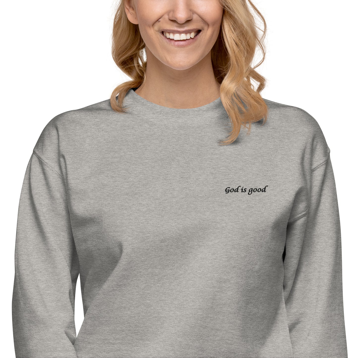 Forged by Faith - God is Good - Embroidered Sweatshirt