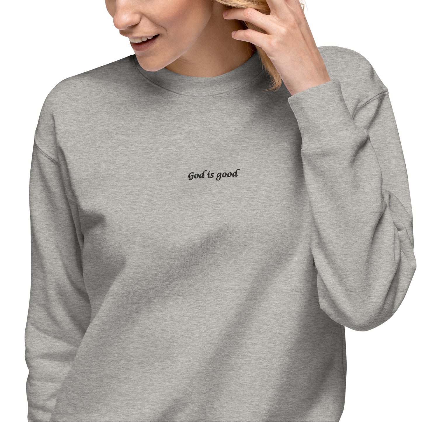 Forged by Faith - God is Good - Embroidered Sweatshirt