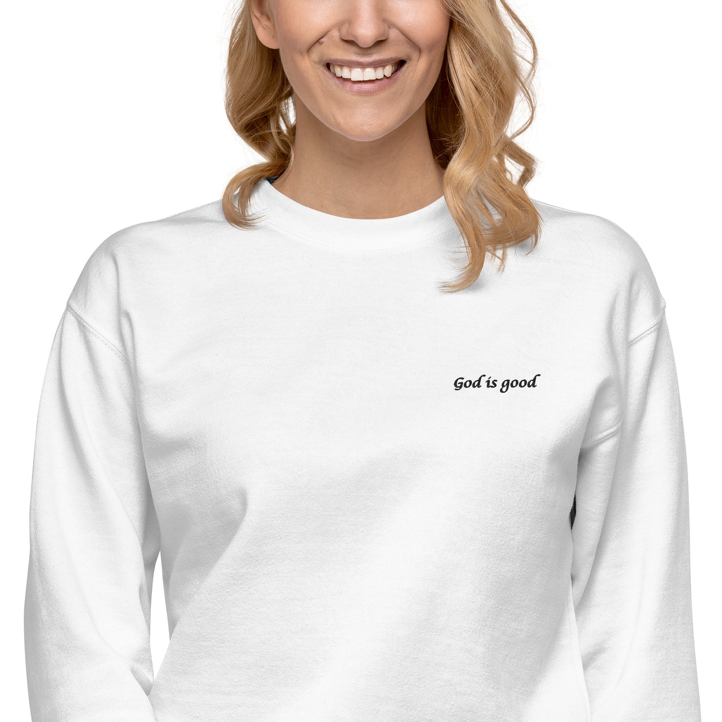 Forged by Faith - God is Good - Embroidered Sweatshirt