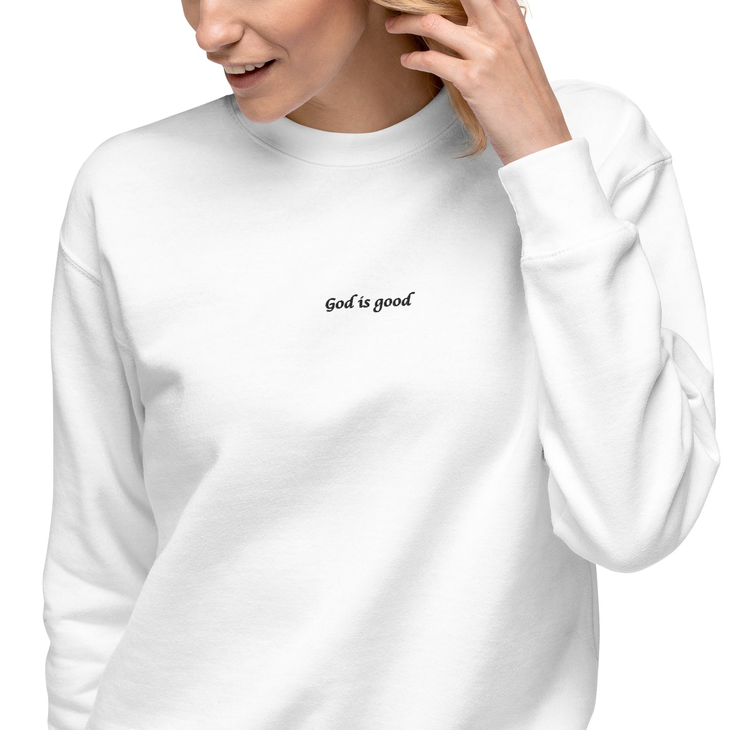 Forged by Faith - God is Good - Embroidered Sweatshirt